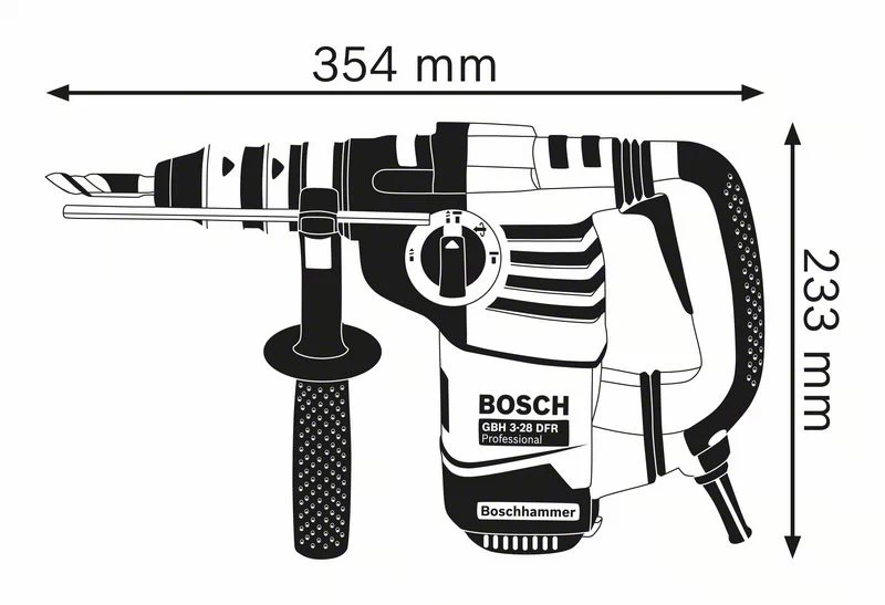 BOSCH Professional - GBH 3-28 DFR Professional - Martello perforatore