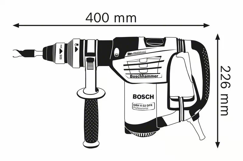 BOSCH Professional - GBH 4-32 DFR Professional - Martello perforatore