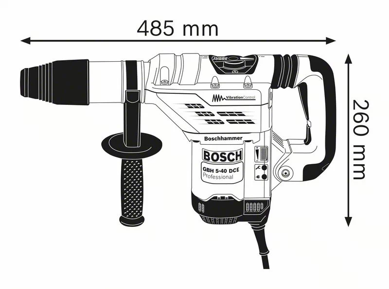 BOSCH Professional - GBH 5-40 DCE Professional - Martello perforatore