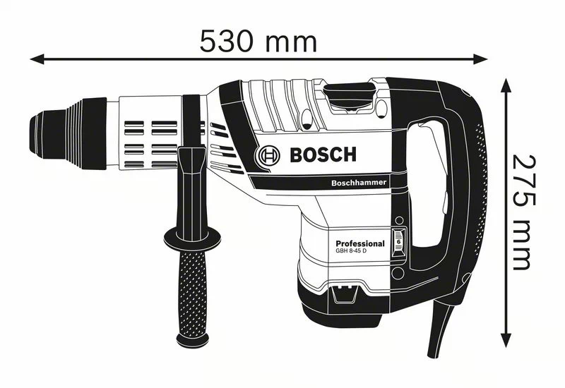 BOSCH Professional - GBH 8-45 D Professional - Martello perforatore