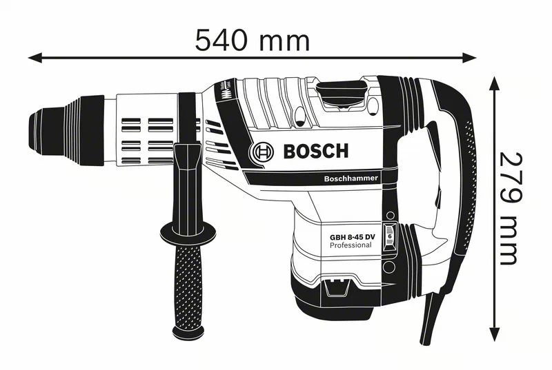 BOSCH Professional - GBH 8-45 DV Professional - Martello perforatore