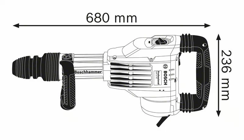 BOSCH Professional - GSH 11 VC Professional - Martello demolitore