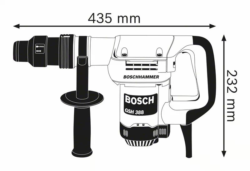 BOSCH Professional - GSH 388 Professional - Martello demolitore