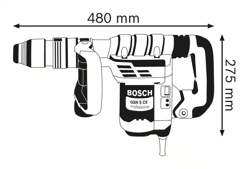 BOSCH Professional - GSH 5 CE Professional - Martello demolitore