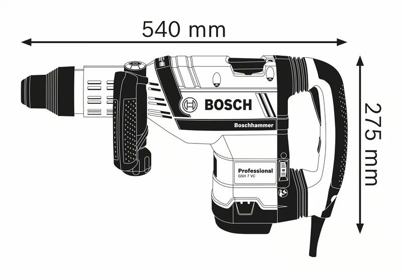 BOSCH Professional - GSH 7 VC Professional - Martello demolitore